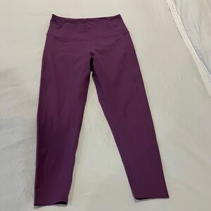Girlfriend Collective High Waisted Compressive 7/8 Legging - Small - Purple
